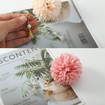 DIY Schutzengel Schlüsselanhänger Bastelset Hochzeit Perlenengel 60er Set
