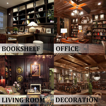 Dekorative Vintage-Buchstützen aus Holz für Büro und