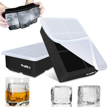 Silikon-Eiswürfelform 2er-Pack große flexibel Deckel BPA-frei perfekt