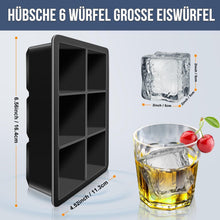 Walfos® Silikon-Eiswürfelform 2er-Pack große