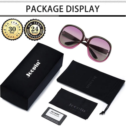 Übergroße Damen Sonnenbrille polarisiert UV400 Lila