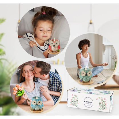 Duftkerzen Geschenkset in Eulen Form Geschenke für Frauen