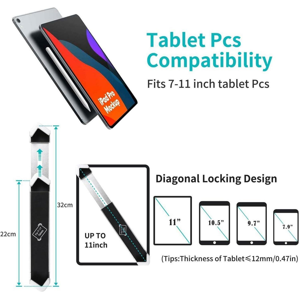 Tablet Halterung mit Diebstahlschutz – Kiosk & Commercial