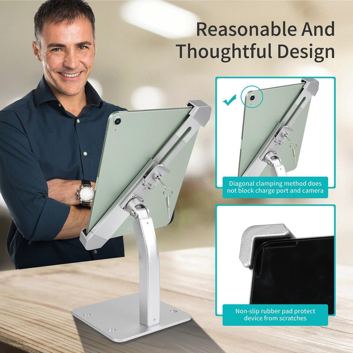 Tablet Halterung mit Diebstahlschutz – Kiosk & Commercial
