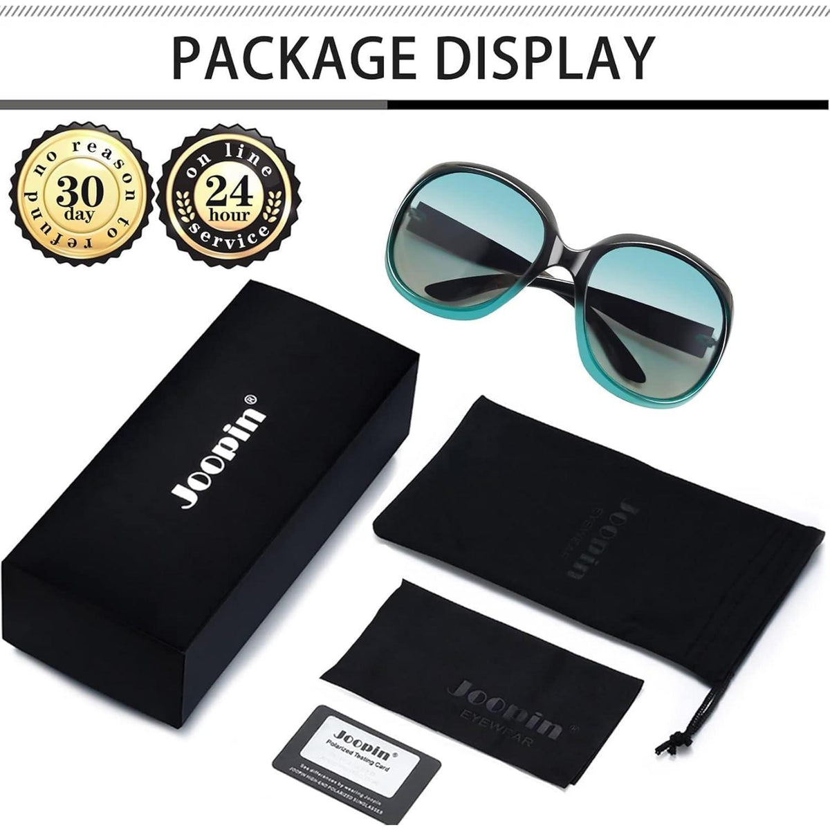 Übergroße Damen Sonnenbrille polarisiert UV400 Schutz Grün