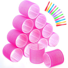 Lockenwickler Set Jumbo Groß Selbsthaftend Hair Rollers 48 mm Clips