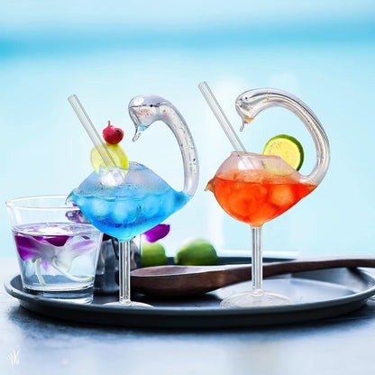 Flamingo Cocktailgläser Set 2 Stück 180ml mit Box Klar