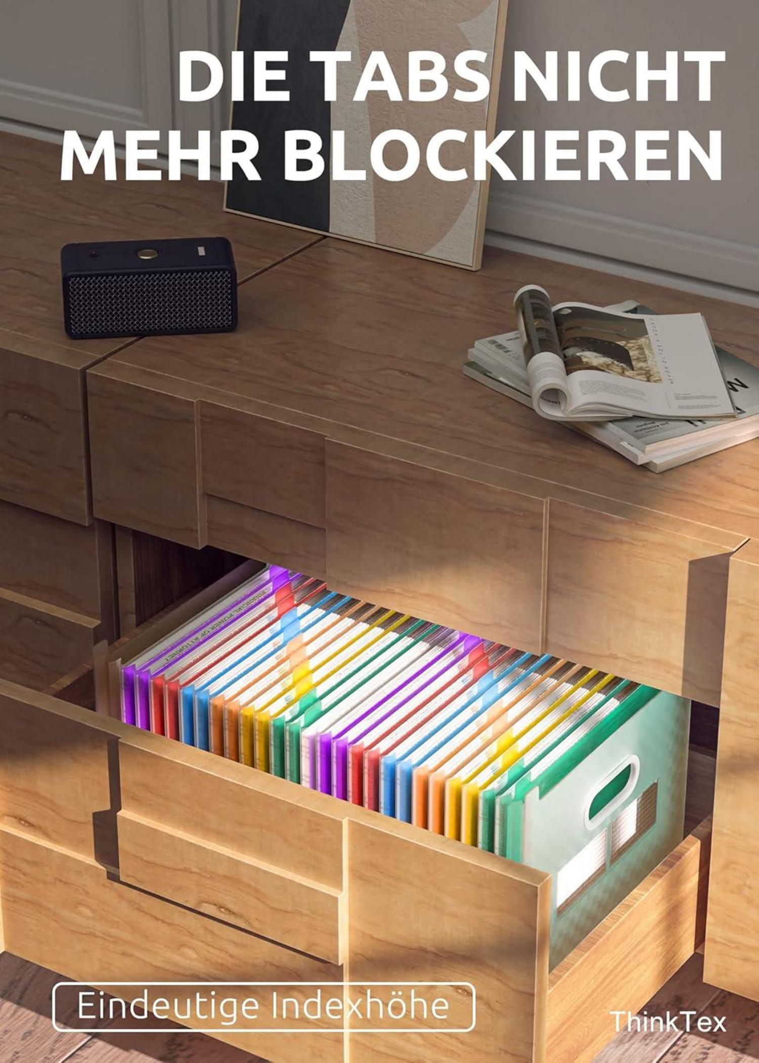 Akkordeon-Aktenordner mit 26