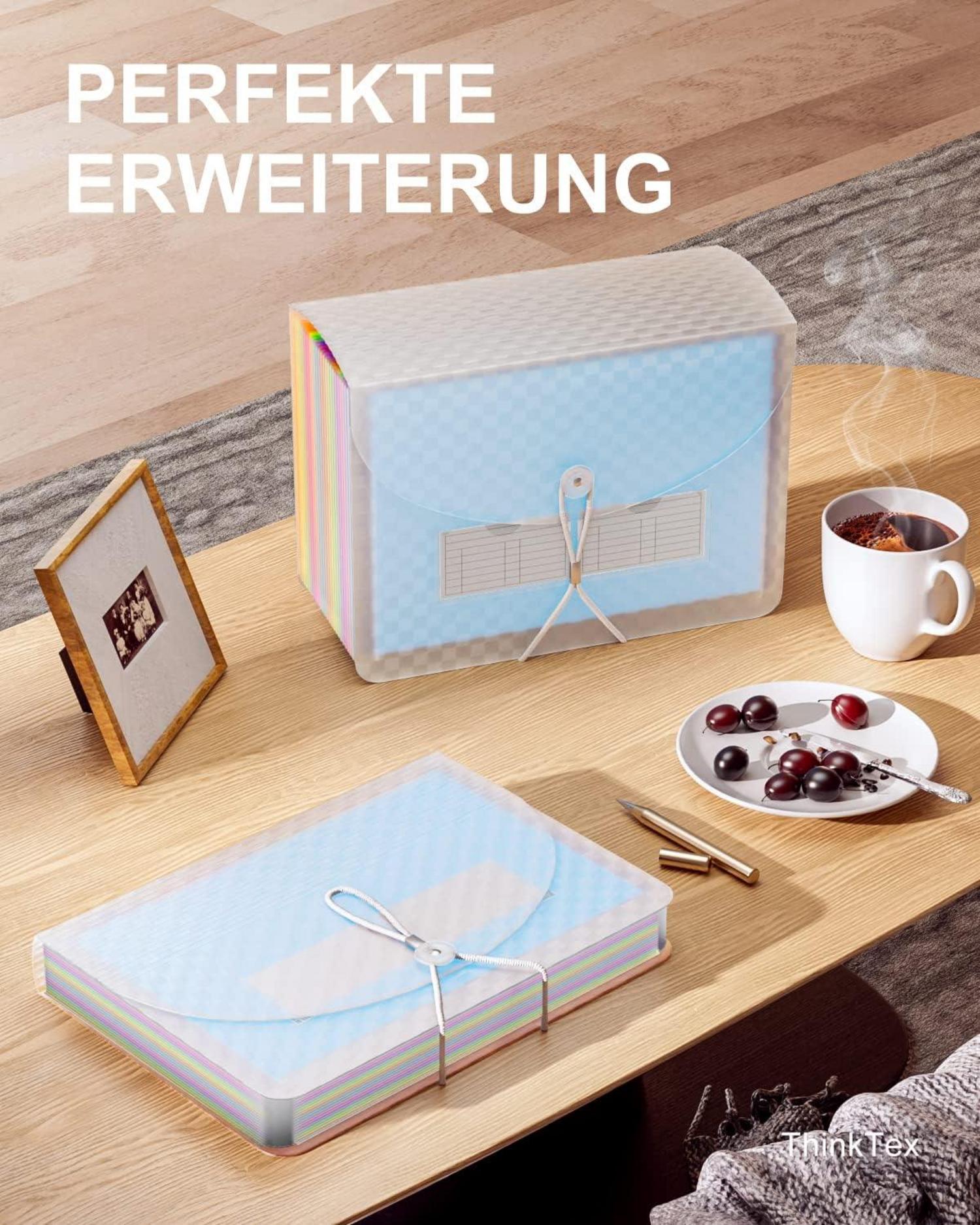 Akkordeon-Aktenordner 26 Fächer erweiterbarer