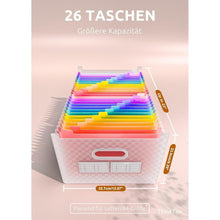 Akkordeon Aktenordner 26 Fächer Erweiterbar Kunststoffmappen
