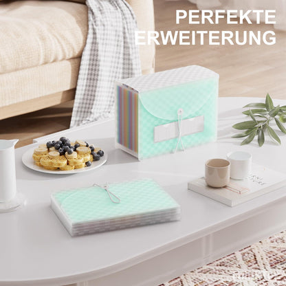 Akkordeon-Aktenordner 26 Taschen erweiterbarer A4