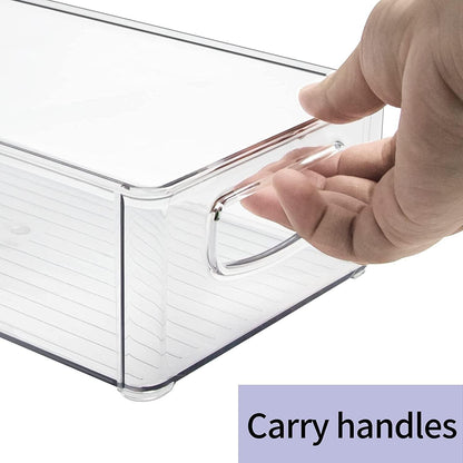 Transparente Kühlschrank Organizer 2er Set 25x9.5x7.5cm