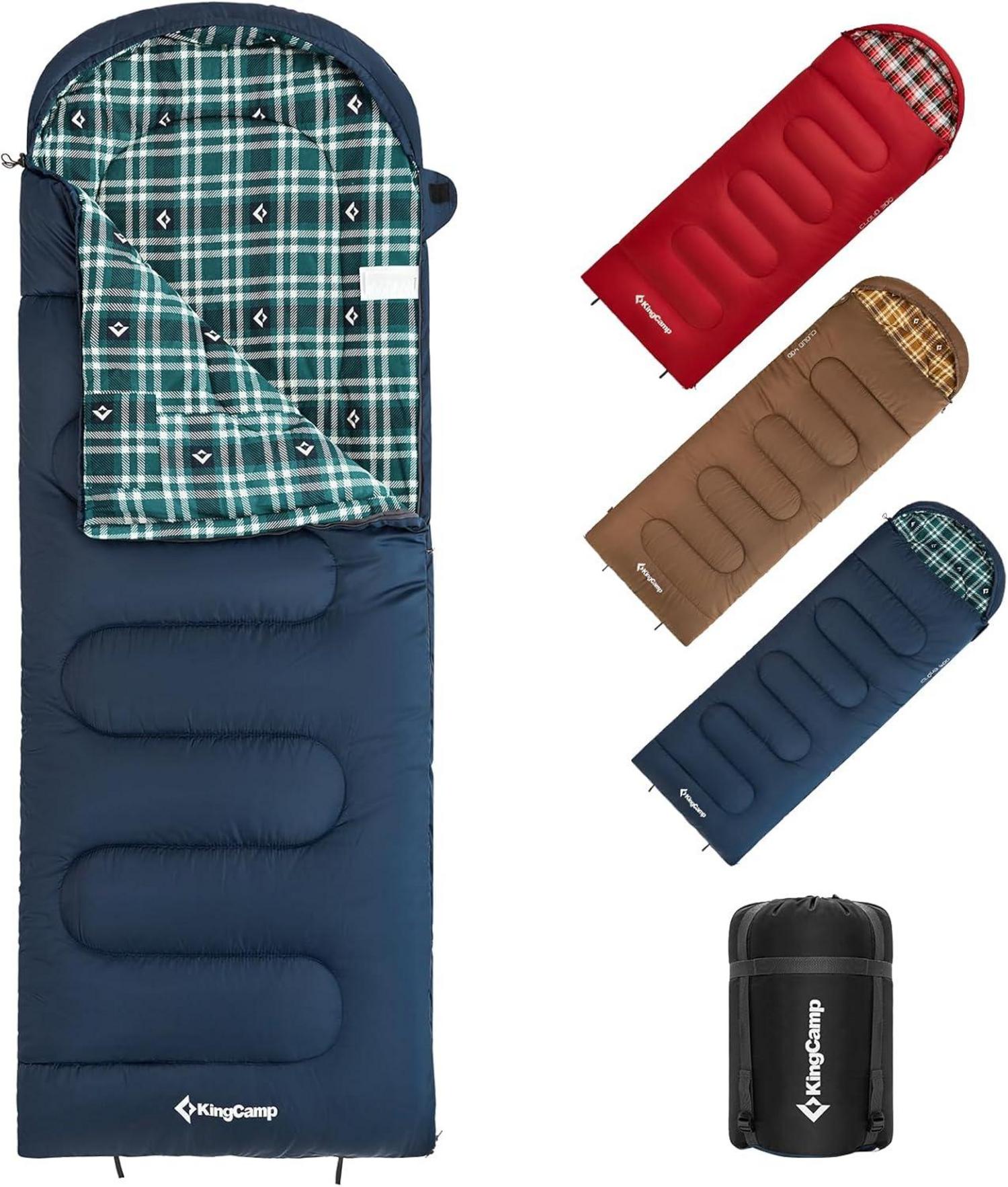 Outdoor Deckenschlafsack 3-4 Jahreszeiten Camping 300g/400g Füllung