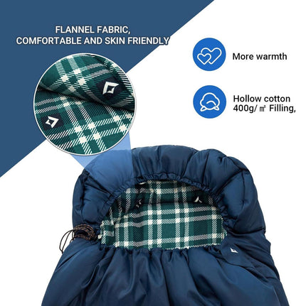 KingCamp Deckenschlafsack 3-4 Jahreszeiten Outdoor Camping Schlafsack 300g Füllung