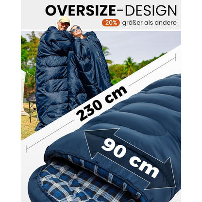 KingCamp Schlafsack Outdoor Warmer Deckenschlafsack 400g