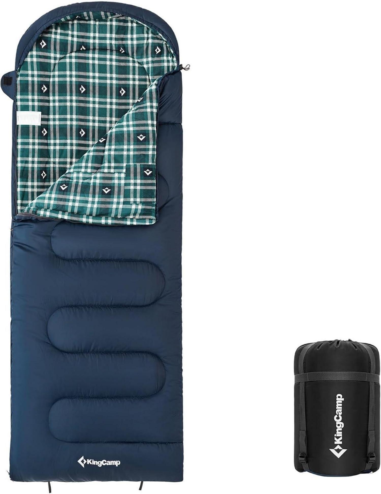 Outdoor Deckenschlafsack 3-4 Jahreszeiten Camping 400g Füllung