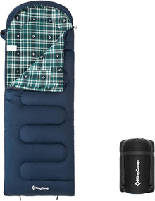 Outdoor Deckenschlafsack 3-4 Jahreszeiten Camping 400g Füllung