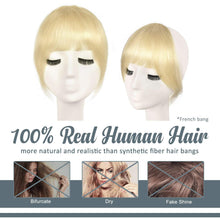 Echtes Menschliches Haar Clip in Pony - Hellblond