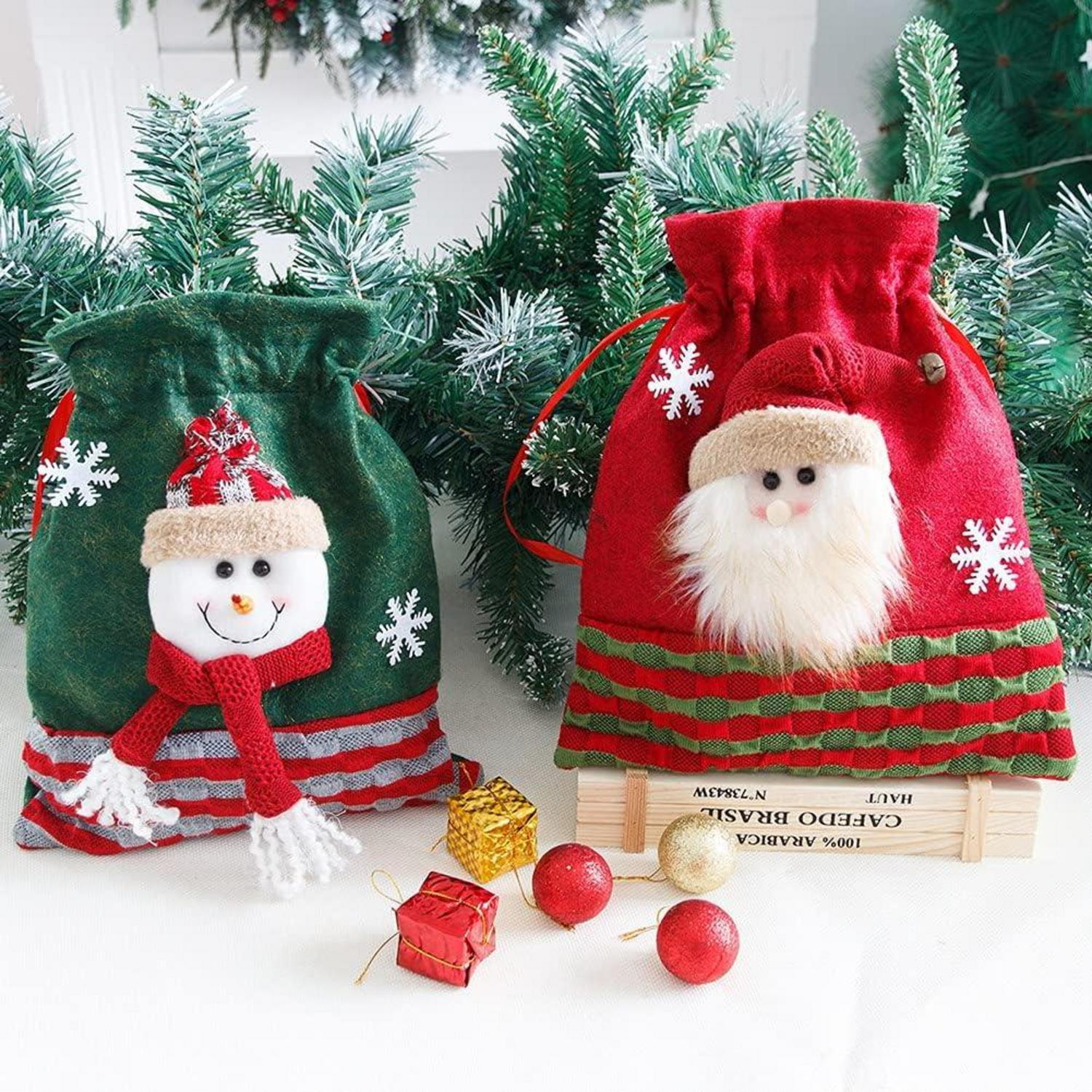 Weihnachtsstrümpfe Set Weihnachtsmann Schneemann Hirsch