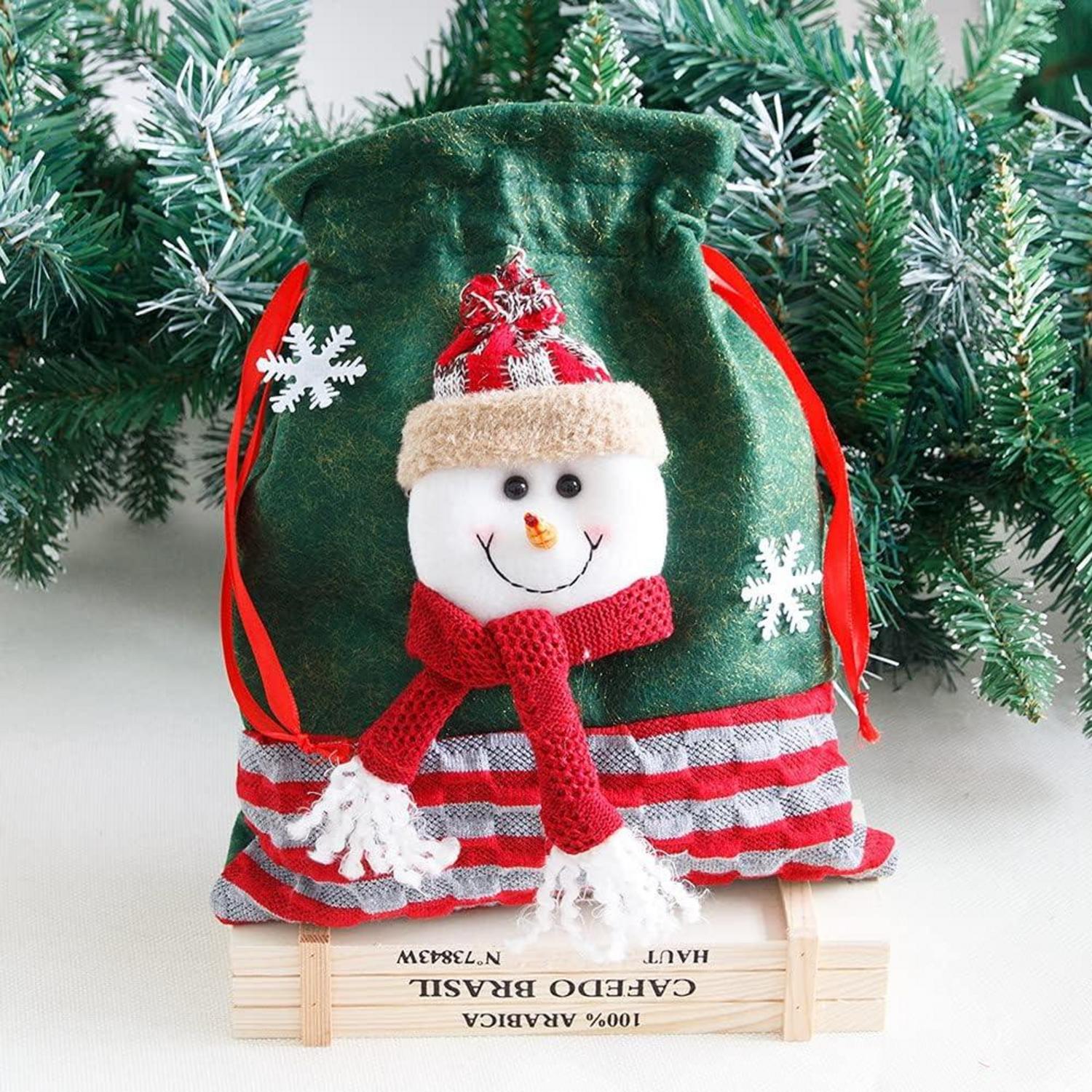 Weihnachtsstrümpfe Set Weihnachtsmann Schneemann Hirsch