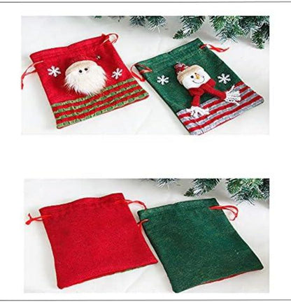 Große Weihnachtsstrümpfe Set Weihnachtsmann Schneemann Hirsch Urlaub