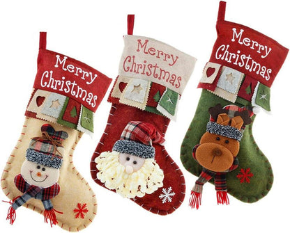 Große Weihnachtsstrümpfe Set