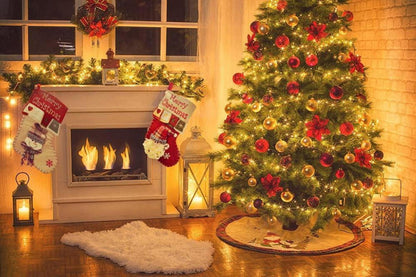 YULOONG Große Weihnachtsstrümpfe Set Weihnachtsmann Schneemann Hirsch Home Dekoration Kamin Ornamente