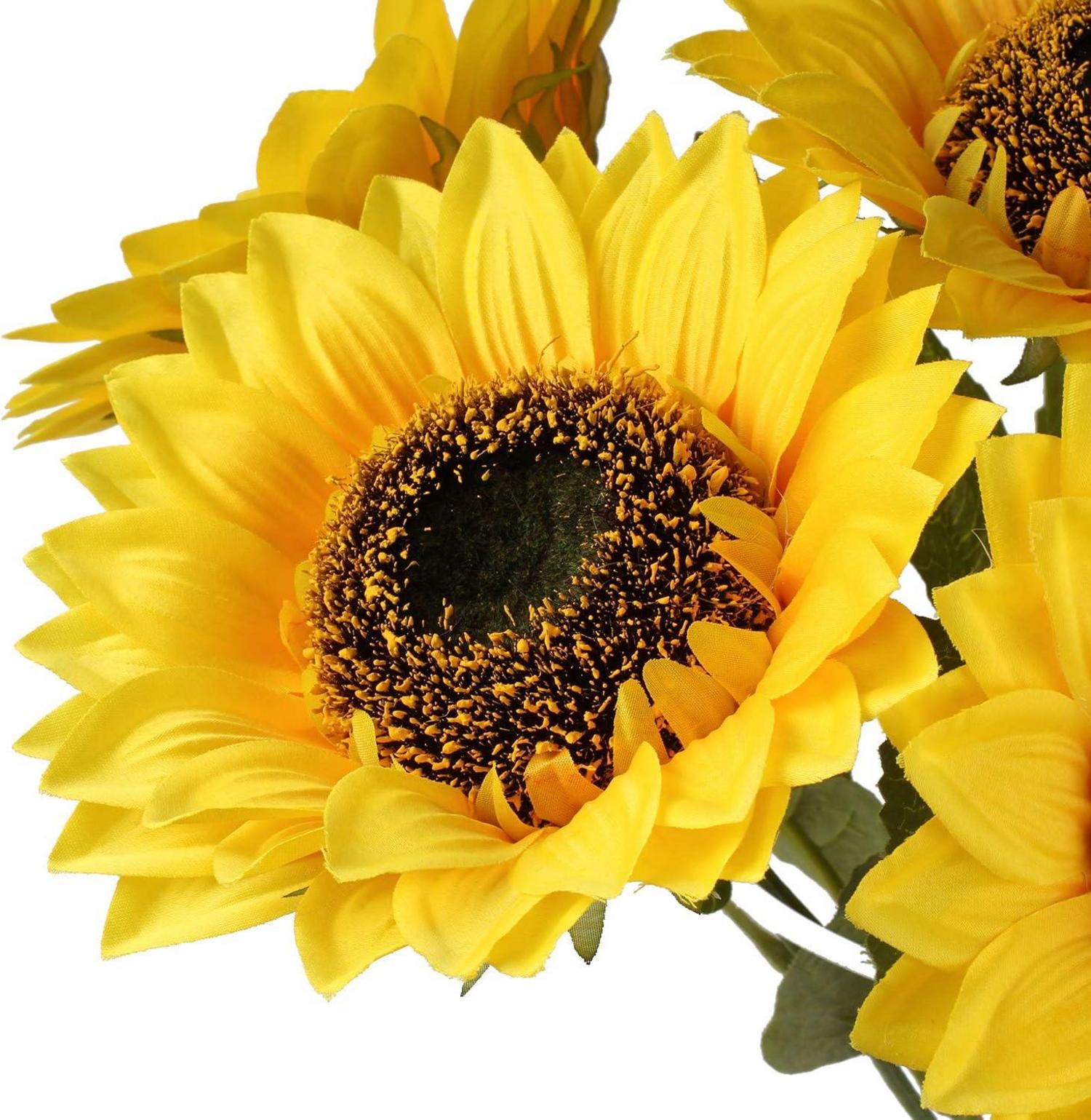 Große Künstliche Sonnenblume Seidenblume für Dekoration Hochzeit Party