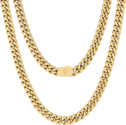 Hochwertige 8mm Cuban Link Chain Herren Armband Edelstahl