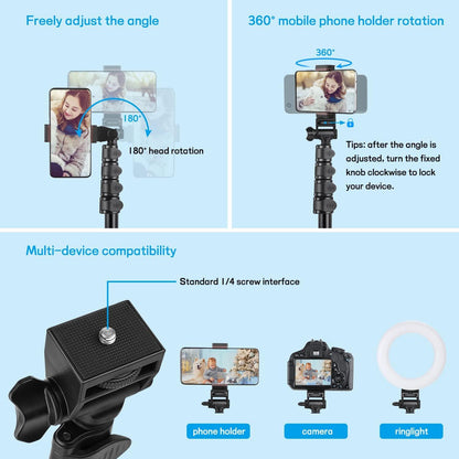 Victiv Handy Stativ Ständer 172cm Smartphone Tripod Fernauslöser Selfie Stick