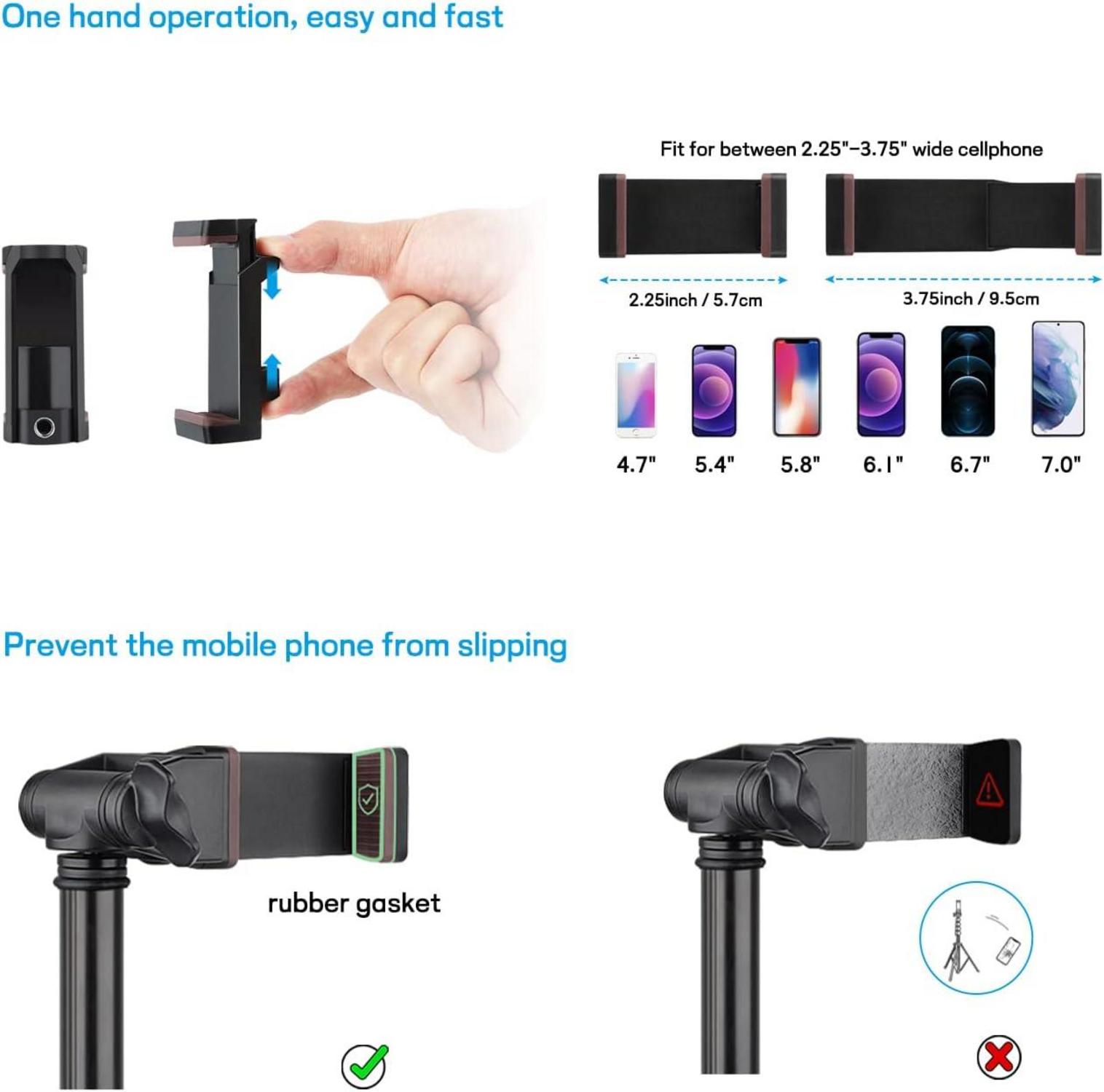 Handy Stativ Ständer 172cm Smartphone Tripod Selfie Stick Fernauslöser