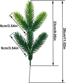 30 Stück Künstliche Tannenzweige Grünpflanzen Kiefer DIY