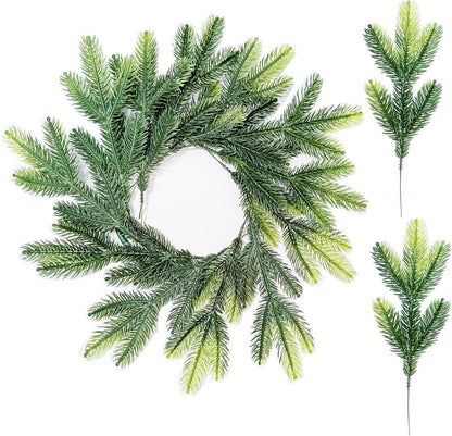 30 Stück Künstliche Tannenzweige für DIY Weihnachtsdeko