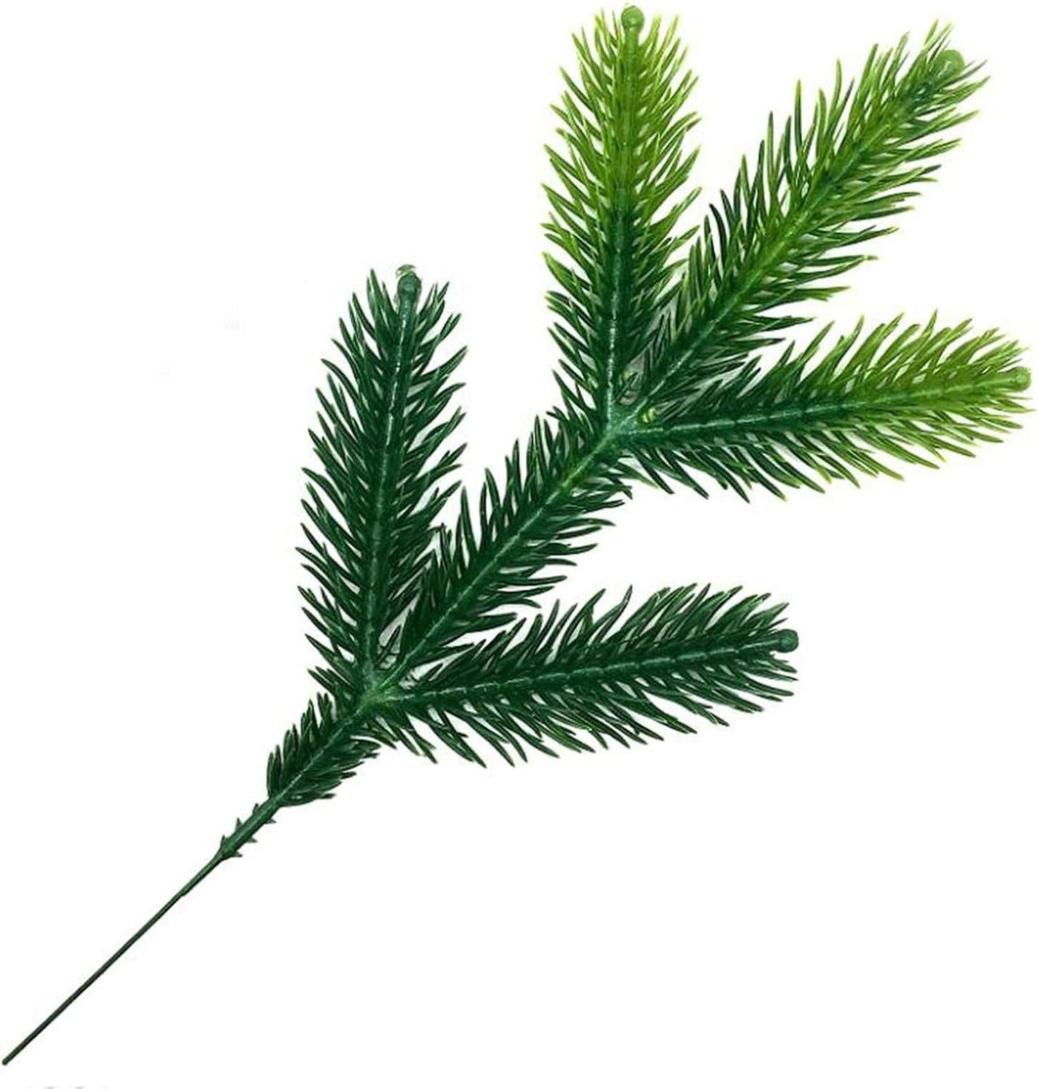 30 Künstliche Tannenzweige Grünpflanzen Kiefer Zweige Weihnachten DIY