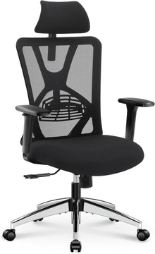Ergonomischer Bürostuhl mit verstellbarer Lendenwirbelstütze & 3D