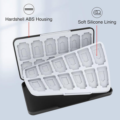 HEIYING Switch Game Card Aufbewahrungsbox 24 Game Card Slots 24 Micro SD Card Slots