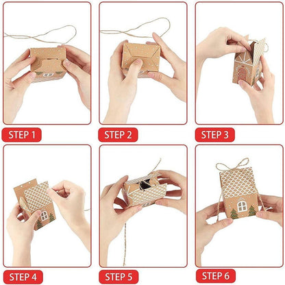 Adventskalender zum Befüllen 24 DIY Haus Weihnachten 2021