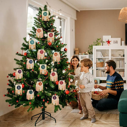 Adventskalender zum Befüllen 24 DIY Haus Weihnachten 2021