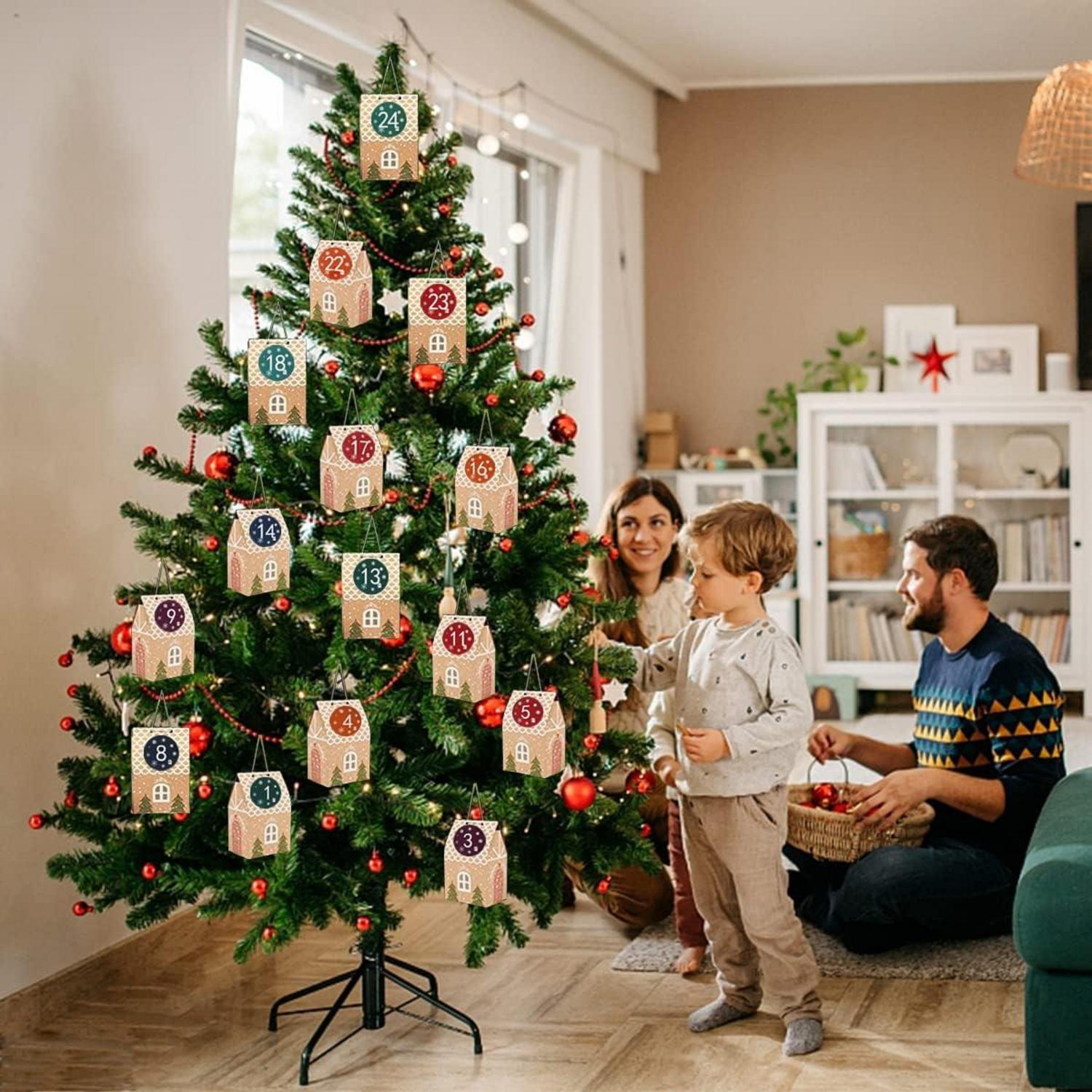 Adventskalender zum Befüllen 24 DIY Weihnachten Geschenktüten 2021
