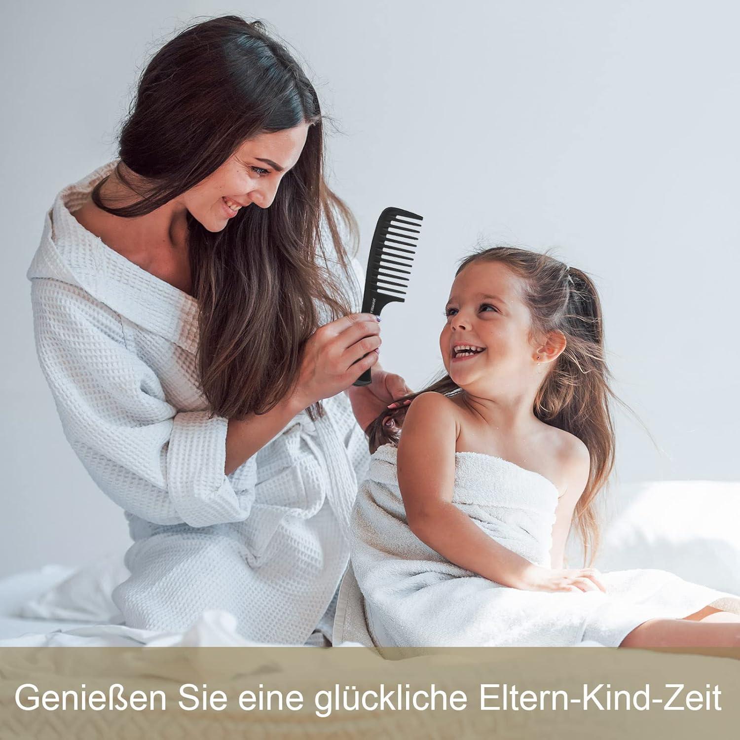 HaarKamm Set 5 Stück Profi für Männer Frauen, Haarstyling Zahnkamm