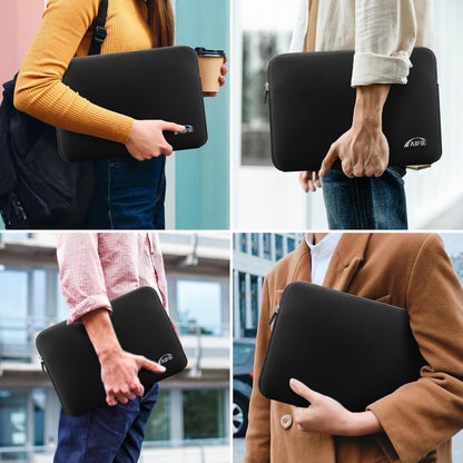 Laptophülle 13,3 14 Zoll Schwarz Stoßfest Notebook