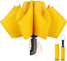 Kompakter Faltbarer Regenschirm sturmfest Automatik 105 cm Spannweite