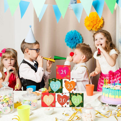 Adventskalender zum Basteln 24 Stück Weihnachtskalender DIY