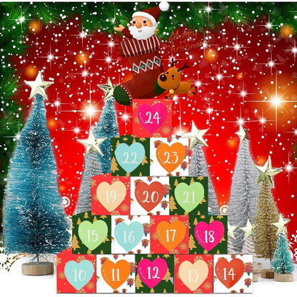 Adventskalender zum Basteln 24 Stück Weihnachtskalender DIY