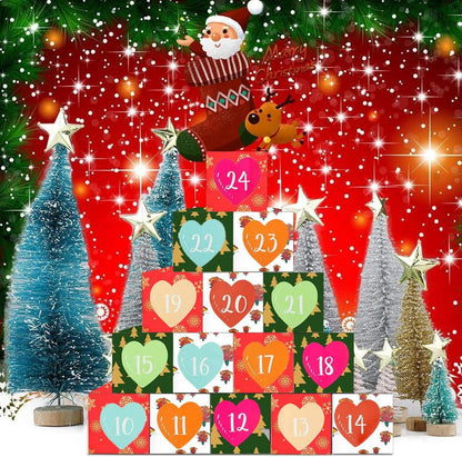 Adventskalender zum Befüllen Weihnachtskalender Basteln Geschenkbox 24 Stück