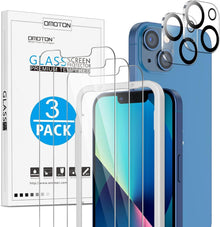 Schutzglas und Kamerafolie für iPhone 13 Mini, 5er Set