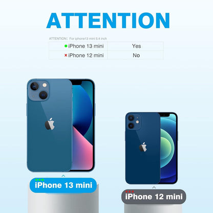 Displayschutzfolie und Kamera Schutzfolie für iPhone 13 mini, 5er Set