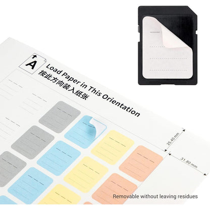 Speicherkarten-Aufkleber SD SDHC SDXC XQD CFexpress 480er