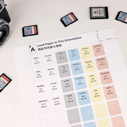 Speicherkarten-Aufkleber SD SDHC SDXC XQD CFexpress 480er