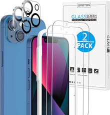 Panzer Schutz Glas für iPhone 13 Kamera HD Displayschutzfolie